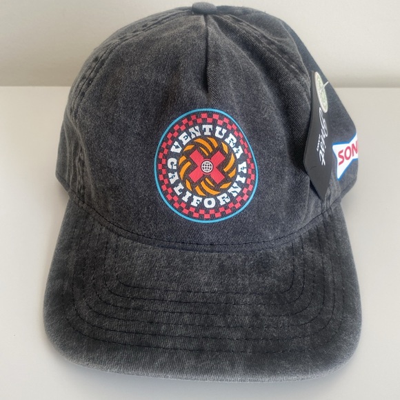 BRIST BLANKS Baseball Cap VENTURA CALIFORNIA Grey Wash Denim 100% Cotton NWT OS - Picture 2 of 12